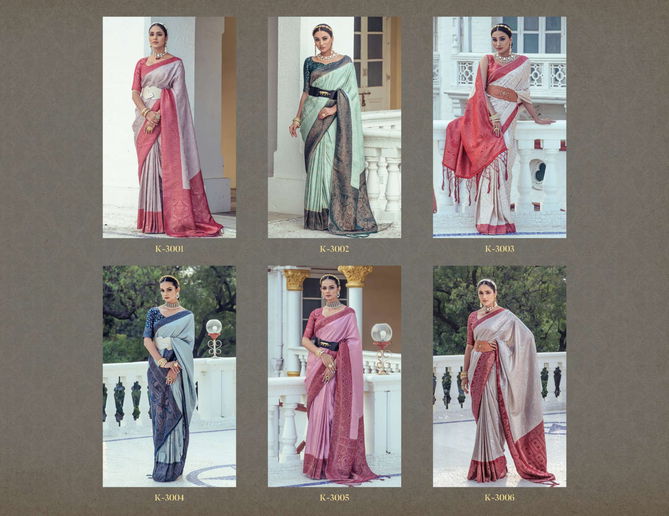 Kasha By Kira Satin Designer Saree Catalog